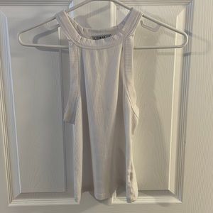 Cotton On White small halter top cropped